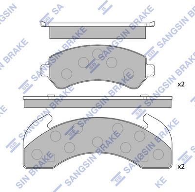 Hi-Q SP1316 - Kit pastiglie freno, Freno a disco autozon.pro