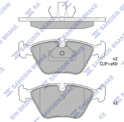 Hi-Q SP1389 - Kit pastiglie freno, Freno a disco autozon.pro