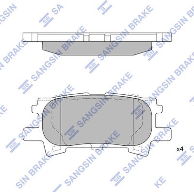 Hi-Q SP1385 - Kit pastiglie freno, Freno a disco autozon.pro