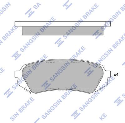 Hi-Q SP1380 - Kit pastiglie freno, Freno a disco autozon.pro