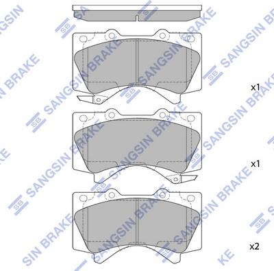 Hi-Q SP1381 - Kit pastiglie freno, Freno a disco autozon.pro