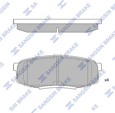 Hi-Q SP1382 - Kit pastiglie freno, Freno a disco autozon.pro