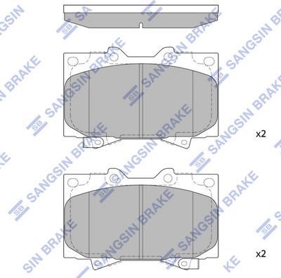 Hi-Q SP1379 - Kit pastiglie freno, Freno a disco autozon.pro