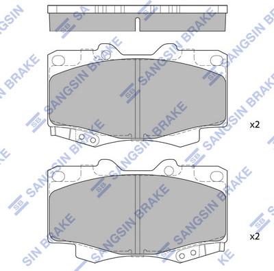 Hi-Q SP1375 - Kit pastiglie freno, Freno a disco autozon.pro