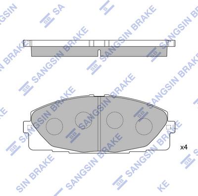 Hi-Q SP1376 - Kit pastiglie freno, Freno a disco autozon.pro