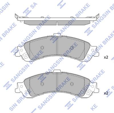 Hi-Q SP1370 - Kit pastiglie freno, Freno a disco autozon.pro