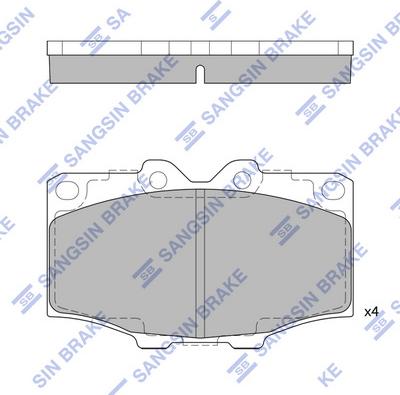 Hi-Q SP1378 - Kit pastiglie freno, Freno a disco autozon.pro