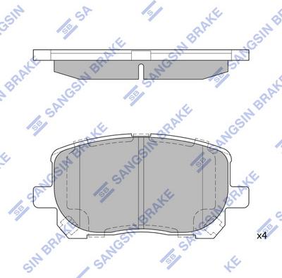 Hi-Q SP1373 - Kit pastiglie freno, Freno a disco autozon.pro