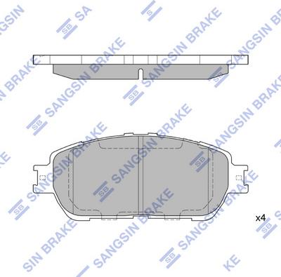 Hi-Q SP1372 - Kit pastiglie freno, Freno a disco autozon.pro