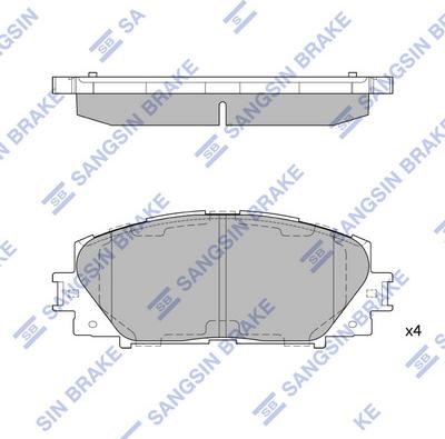 Hi-Q SP1377A - Kit pastiglie freno, Freno a disco autozon.pro