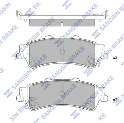 Hi-Q SP1299 - Kit pastiglie freno, Freno a disco autozon.pro