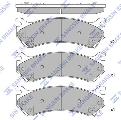 Hi-Q SP1298 - Kit pastiglie freno, Freno a disco autozon.pro