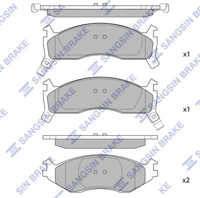 Hi-Q SP1293 - Kit pastiglie freno, Freno a disco autozon.pro