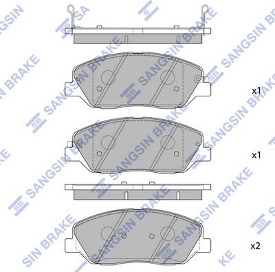 Hi-Q SP1246 - Kit pastiglie freno, Freno a disco autozon.pro