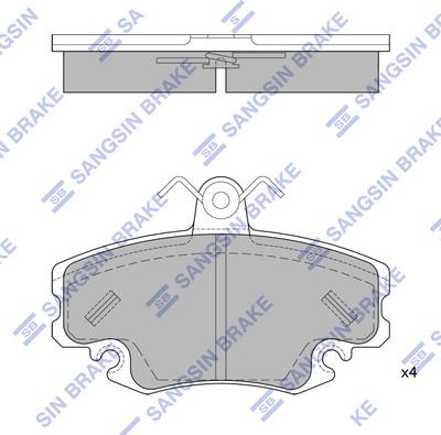 Hi-Q SP1243A - Kit pastiglie freno, Freno a disco autozon.pro