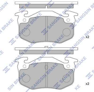 Hi-Q SP1242 - Kit pastiglie freno, Freno a disco autozon.pro