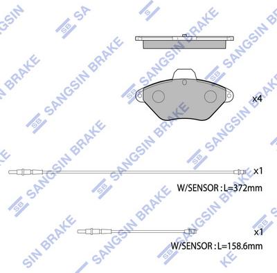 Hi-Q SP1253 - Kit pastiglie freno, Freno a disco autozon.pro