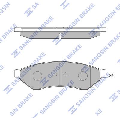 Hi-Q SP1252 - Kit pastiglie freno, Freno a disco autozon.pro