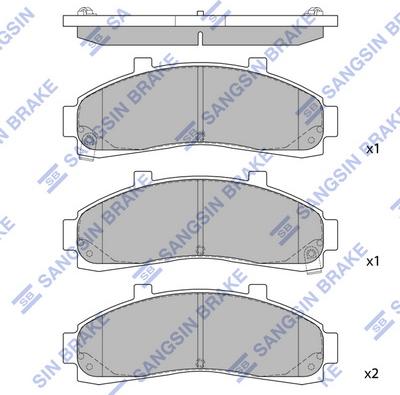 Hi-Q SP1264 - Kit pastiglie freno, Freno a disco autozon.pro