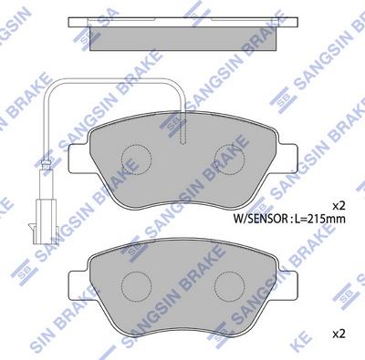 Hi-Q SP1201B - Kit pastiglie freno, Freno a disco autozon.pro