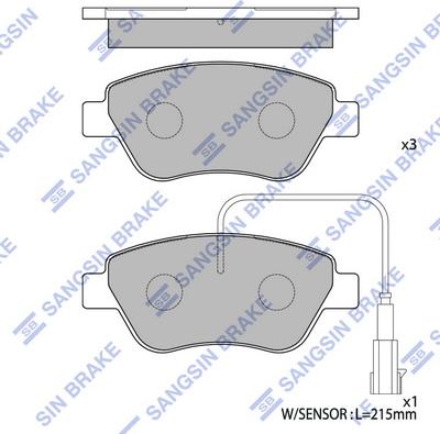 Hi-Q SP1201 - Kit pastiglie freno, Freno a disco autozon.pro