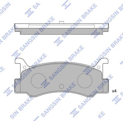 Hi-Q SP1215 - Kit pastiglie freno, Freno a disco autozon.pro