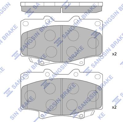 Hi-Q SP1217 - Kit pastiglie freno, Freno a disco autozon.pro