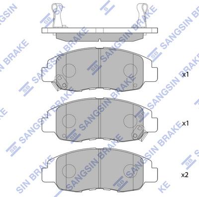 Hi-Q SP1231 - Kit pastiglie freno, Freno a disco autozon.pro