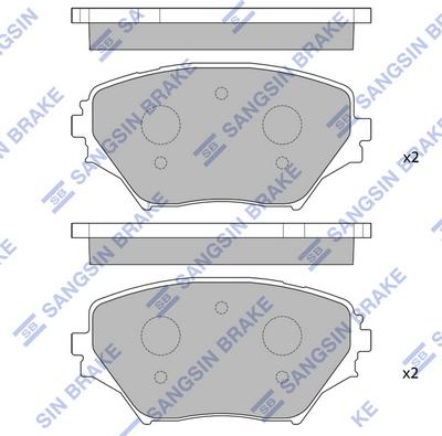 Hi-Q SP1233 - Kit pastiglie freno, Freno a disco autozon.pro