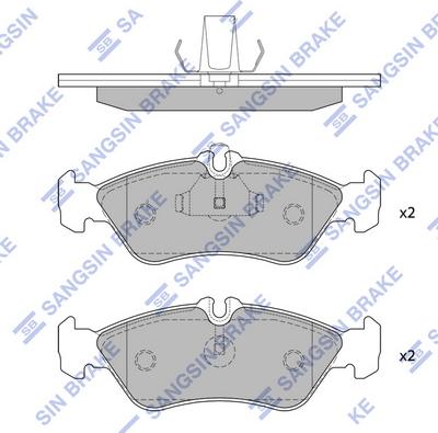 Hi-Q SP1274A - Kit pastiglie freno, Freno a disco autozon.pro