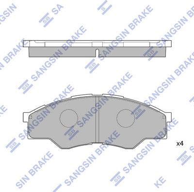 Hi-Q SP1276 - Kit pastiglie freno, Freno a disco autozon.pro