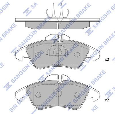 Hi-Q SP1273A - Kit pastiglie freno, Freno a disco autozon.pro