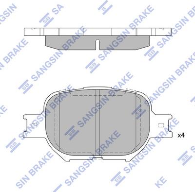 Hi-Q SP1272 - Kit pastiglie freno, Freno a disco autozon.pro