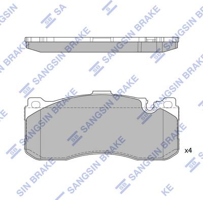 Hi-Q SP1791 - Kit pastiglie freno, Freno a disco autozon.pro