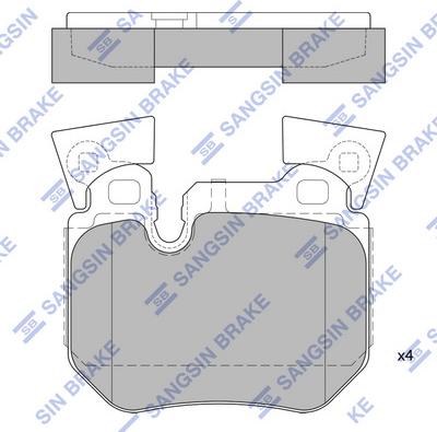 Hi-Q SP1792 - Kit pastiglie freno, Freno a disco autozon.pro