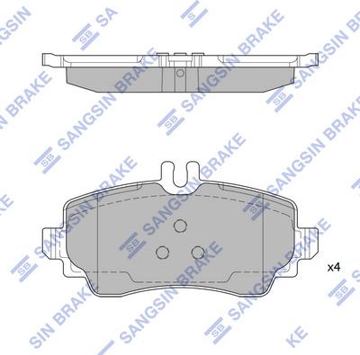 Hi-Q SP1744 - Kit pastiglie freno, Freno a disco autozon.pro