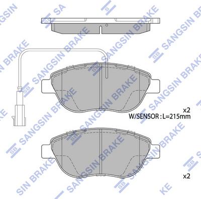 Hi-Q SP1746 - Kit pastiglie freno, Freno a disco autozon.pro