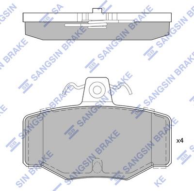 Hi-Q SP1741 - Kit pastiglie freno, Freno a disco autozon.pro