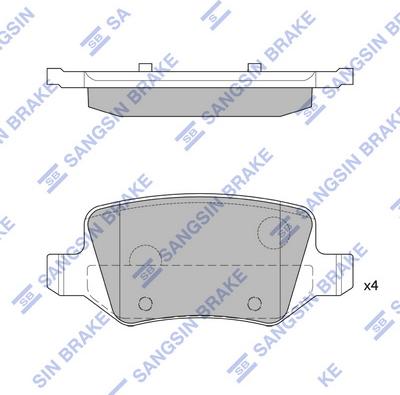 Hi-Q SP1748 - Kit pastiglie freno, Freno a disco autozon.pro