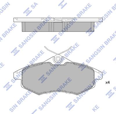 Hi-Q SP1747 - Kit pastiglie freno, Freno a disco autozon.pro