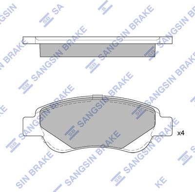 Hi-Q SP1750 - Kit pastiglie freno, Freno a disco autozon.pro