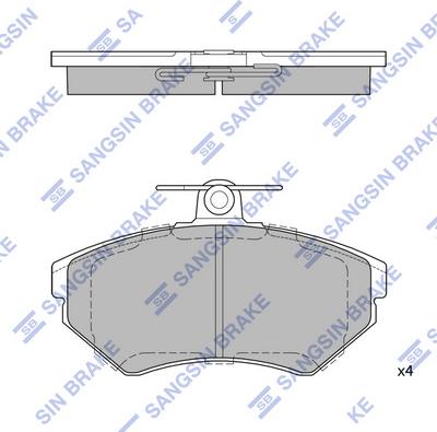 Hi-Q SP1708 - Kit pastiglie freno, Freno a disco autozon.pro