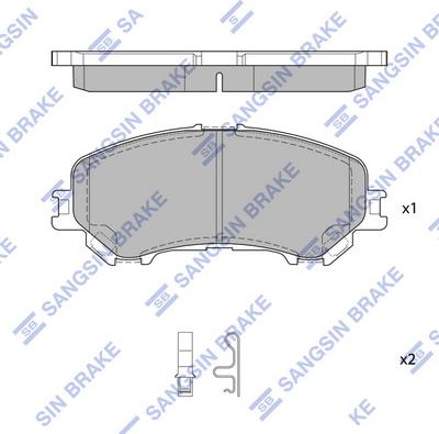 Hi-Q SP1715 - Kit pastiglie freno, Freno a disco autozon.pro