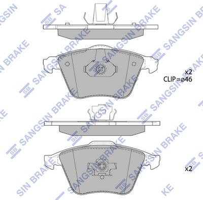 Hi-Q SP1784 - Kit pastiglie freno, Freno a disco autozon.pro