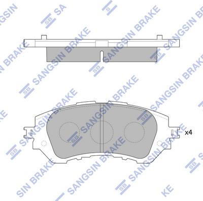 Hi-Q SP1780 - Kit pastiglie freno, Freno a disco autozon.pro