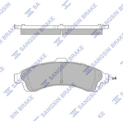 Hi-Q SP1781 - Kit pastiglie freno, Freno a disco autozon.pro