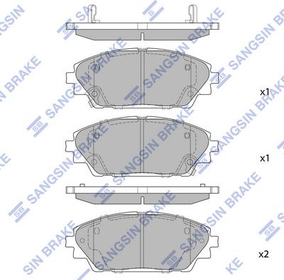 Hi-Q SP1729 - Kit pastiglie freno, Freno a disco autozon.pro