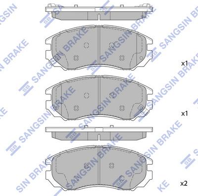 Hi-Q SP1723 - Kit pastiglie freno, Freno a disco autozon.pro