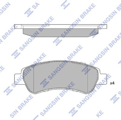 Hi-Q SP1727 - Kit pastiglie freno, Freno a disco autozon.pro