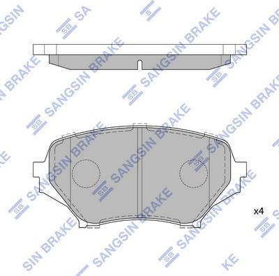 Hi-Q SP1770 - Kit pastiglie freno, Freno a disco autozon.pro